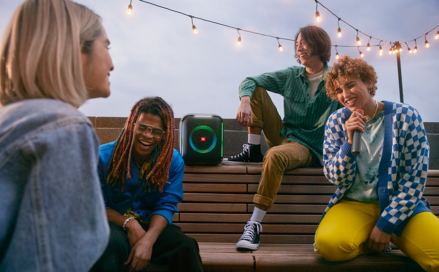 JBL PartyBox Encore Dynamisk lysshow, der synkroniseres med musikrytmen - Image