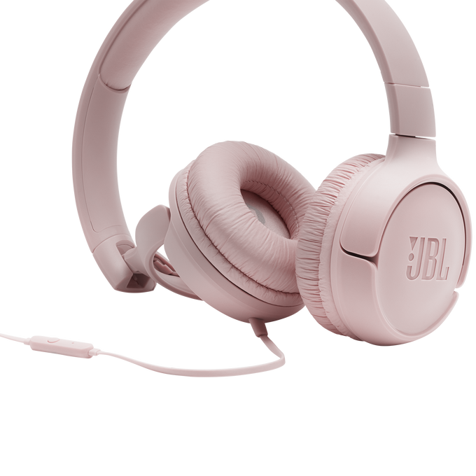 JBL Tune 500 - Pink - Wired on-ear headphones - Detailshot 3 image number null