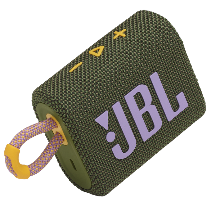 JBL Go 3 - Green - Portable Waterproof Speaker - Detailshot 1 image number null