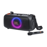 JBL PartyBox On-the-Go Essential - Black - Portable party speaker with built-in lights and wireless mic - Hero