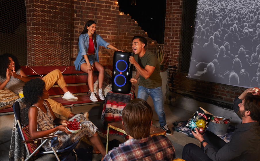JBL Partybox 310 Lys natten op - Image