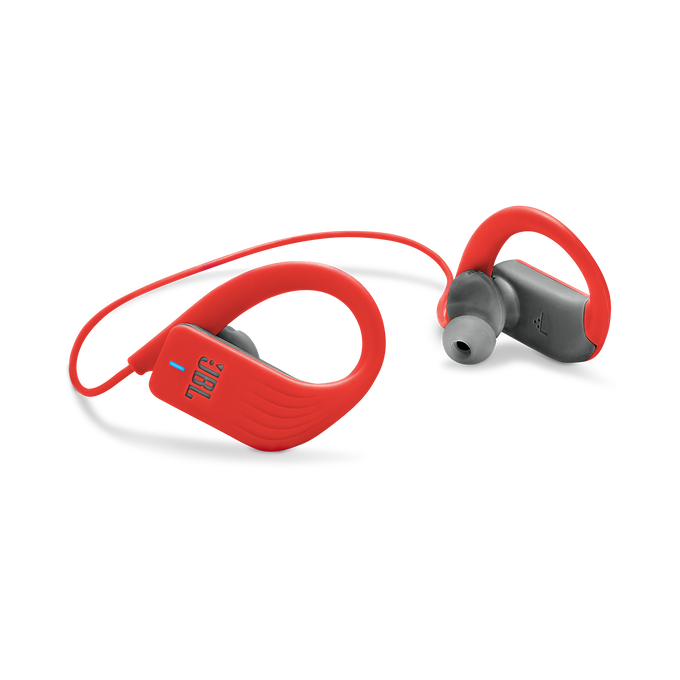 JBL Endurance SPRINT - Red - Waterproof Wireless In-Ear Sport Headphones - Detailshot 1 image number null