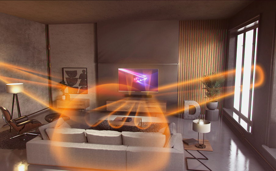 Bar 5.0 MultiBeam Dolby Atmos® og MultiBeam™ Surround Sound - Image